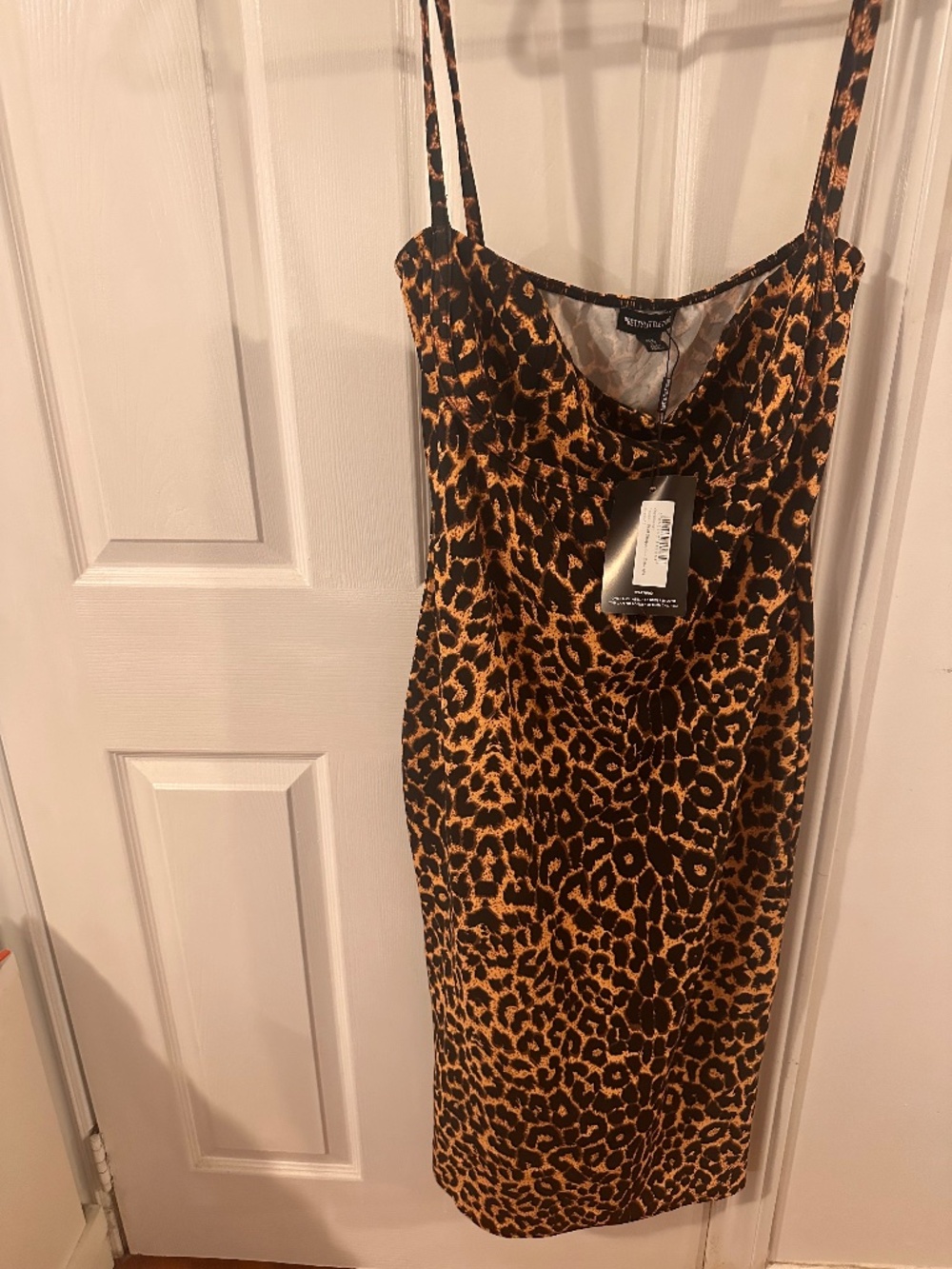 NWT never worn leopard bandage dress